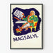 Póster vintage MAGSALYL - Ilustración caricaturesca real
