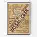 Póster vintage Maison Vassal Fabricación de Muebles en Caen