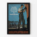 Póster vintage industrial Make Every Minute Count para Pershing