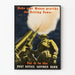 Vintage War Postal Savings Poster