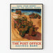 Vintage military poster - Savings awareness poster Post Office Savings Bank