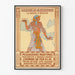 Póster vintage Marsella Alejandría Ruta de Egipto
