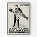 Póster vintage de Mary Malone de Red Lion en blanco y negro