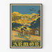 Póster vintage de Ciclos y Motos Armor - Critérium de los Águilas 1925