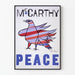 Póster mural McCarthy Peace con paloma rayada