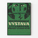 Vintage poster of the 1956 International Student Art Exhibition