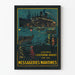 Póster vintage de Messageries Maritimes Oriente Extremo