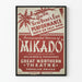 Póster vintage de teatro Mikado Espectáculo de Nochevieja
