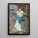 Autumn Fantasy Painting - Émile-Auguste Pinchart — framed artwork on a wall