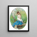 Refreshment at the fountain - Émile-Auguste Pinchart — framed artwork on a wall