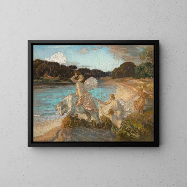 L'enlèvement d'Europe - Émile-René Ménard — cuadro enmarcado en la pared