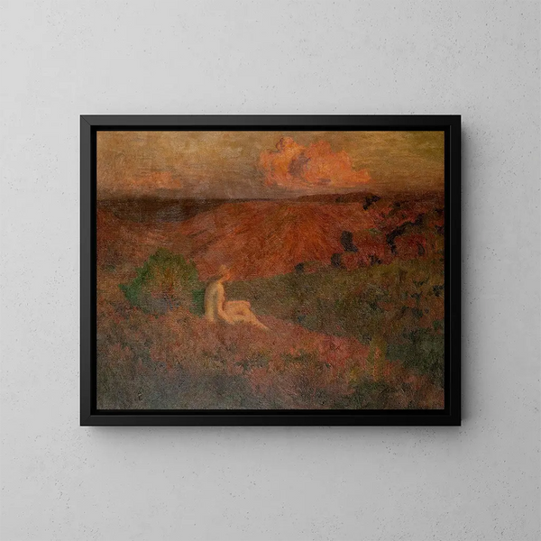 Soledad - Émile-René Ménard — cuadro enmarcado en la pared