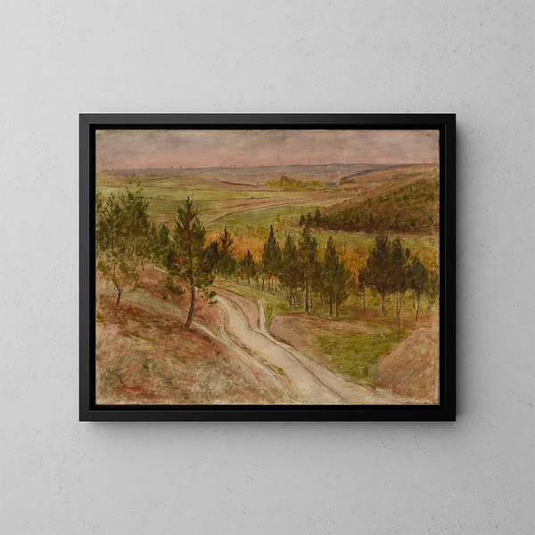 Paisaje de las Ardenas - Émile Barau — cuadro enmarcado en la pared