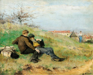 mile Friant - Mathias Schif And Camille Martin Sitting In The Countryside.webp