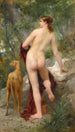Diane en el bosque - Émile Lévy — vista de la obra