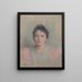 Portrait of a Young Woman - Émile Lévy — framed artwork on a wall