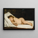 Niño dormido - Émile Lévy — cuadro enmarcado en la pared