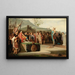 Vercingétorix surrendering to Julius Caesar - Émile Lévy — framed artwork on a wall