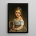 Hija con una cesta de ciruelas - Émile Munier — vista de la obra