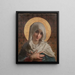 La Virgen en busto - Émile Munier — cuadro enmarcado en la pared