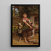 La Pequeña Pastora - Émile Munier — cuadro enmarcado en la pared