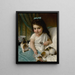 The Morning Meal - Émile Munier — framed artwork on a wall