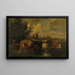 Bétail dans un champ - Émile van Marcke — framed artwork on a wall