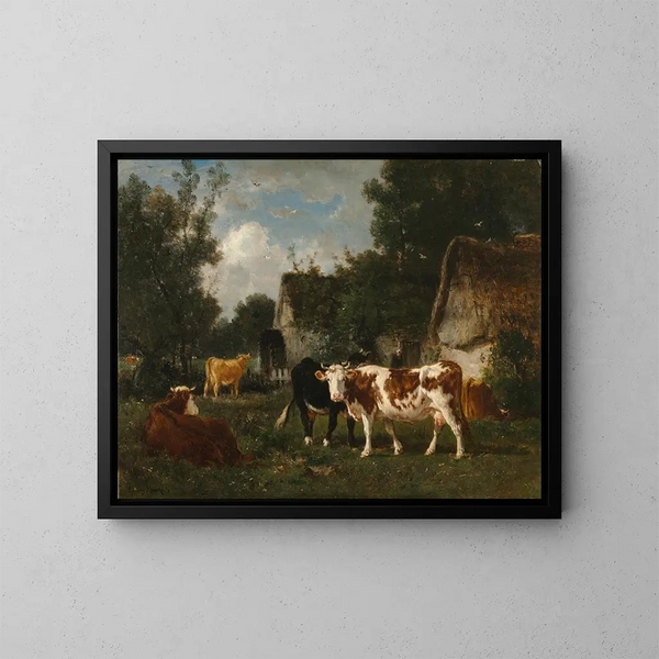 El Molino - Émile van Marcke — cuadro enmarcado en la pared