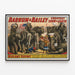 Vintage Poster of Miss Amy Dupont and Her Circus Elephants — framed artwork on a wall