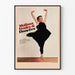 Póster de bailarina moderna Molissa Fenley
