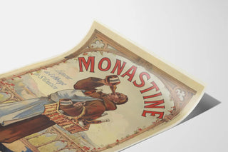 Vintage poster for Monastine Abbey Liqueur of St Gratien