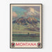 Póster vintage Montana Northern Pacific North Coast Limited