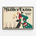Póster vintage Müller Extra - Decoración mural retro elegante — cuadro enmarcado en la pared