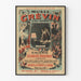 Póster vintage Museo Grévin Boulevard Montmartre