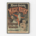 Póster vintage Museo Grévin Magia Negra Apariciones Instantáneas