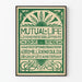 Póster vintage Mutual Life Lijfrente Ámsterdam 1898