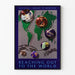 Póster Decoración de Pared Biblioteca Nacional de Medicina - Conectando con el Mundo