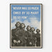 British military poster - Quote 'Never was so much owed by so many to so few'