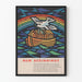 Decorative Poster New Beginnings with Dove, Rainbow, and Arch
