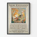Póster vintage de encanto auténtico de Nueva Inglaterra