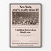 Póster de solidaridad de Nueva York para los judíos soviéticos - 1972