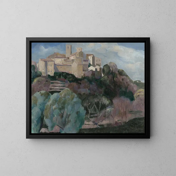 Paisaje en Provenza - Ángel Zárraga — cuadro enmarcado en la pared