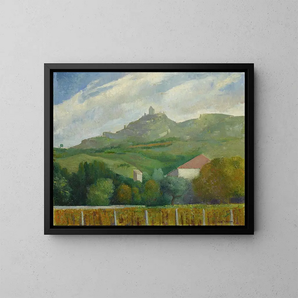 Paisaje de verano - Ángel Zárraga — cuadro enmarcado en la pared