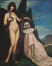 La mujer y la marioneta - Ángel Zárraga — vista de la obra
