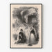 Póster artístico vintage de la escena Norma en blanco y negro