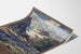 Póster vintage paisaje Noruega verano montañas y fiordo