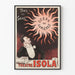 Póster vintage Océano de Luces – Teatro Isola