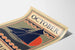 Póster vintage de velero October Century