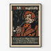Póster vintage de tabaco de pipa inglés antiguo