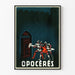 Vintage poster Opocenières - Illustration of knights and fortified gate